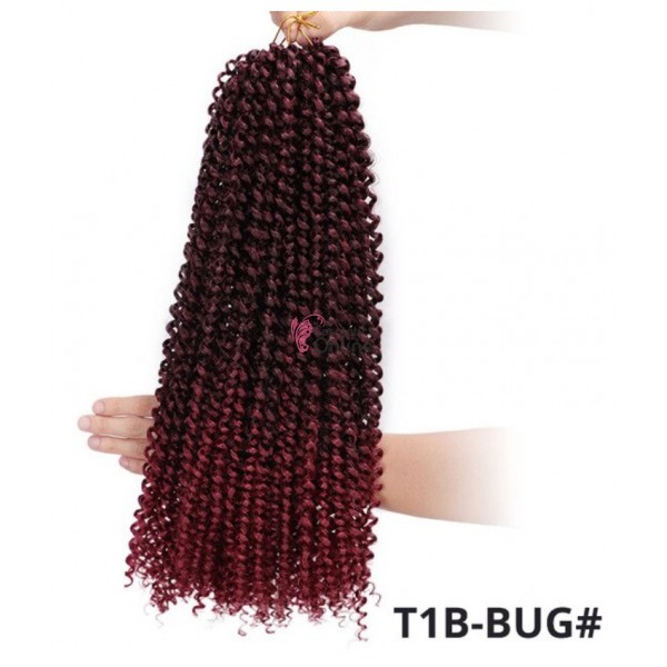 Codite de par Afro Passion Twist Crochet Braids de 45 cm Cod: Tbug Burgundy Ombre